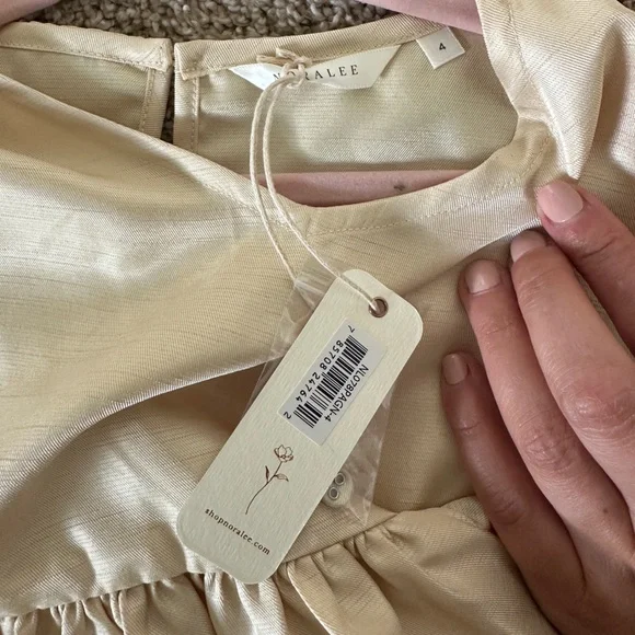 Noralee Elegant Cream Kids Formal Dress - Picture 5 of 6